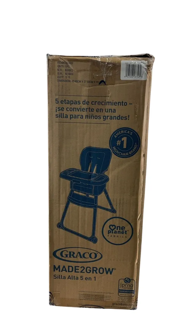Graco Made2Grow 5-in-1 High Chair, Hudson Fashion