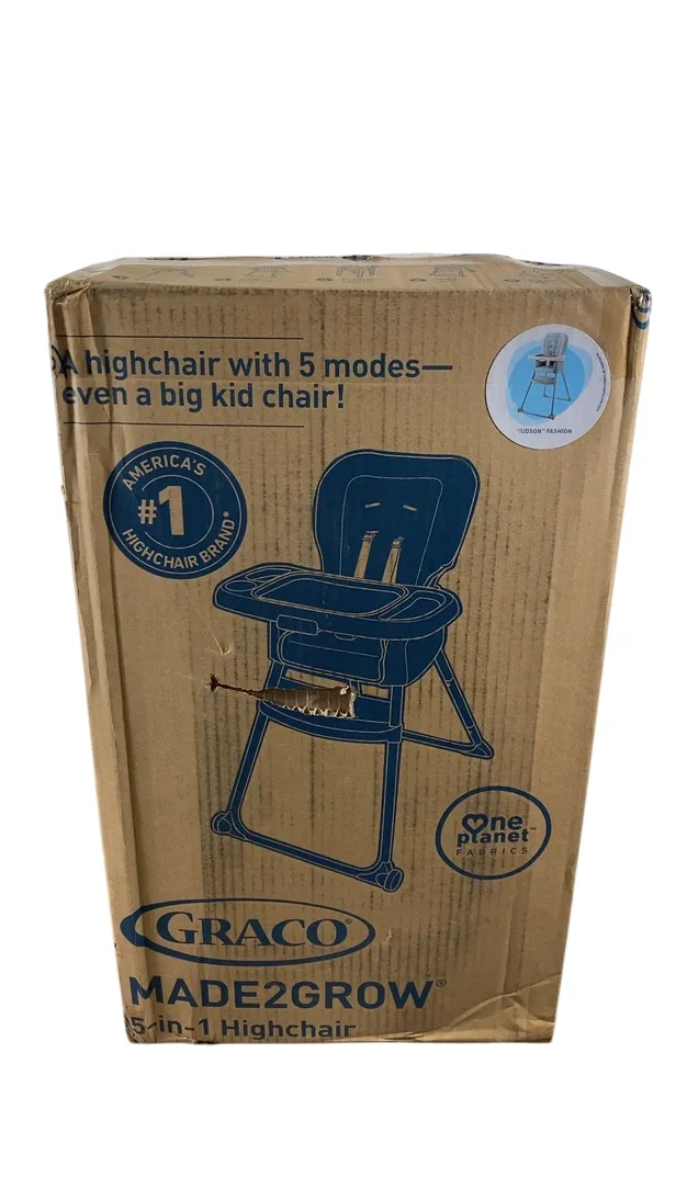 Graco Made2Grow 5-in-1 High Chair, Hudson Fashion