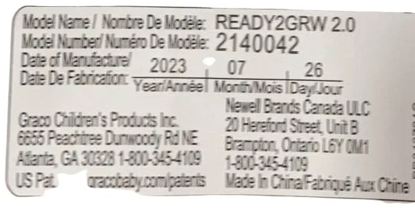 Graco Ready2Grow 2.0 Double Stroller, 2023, Rafa