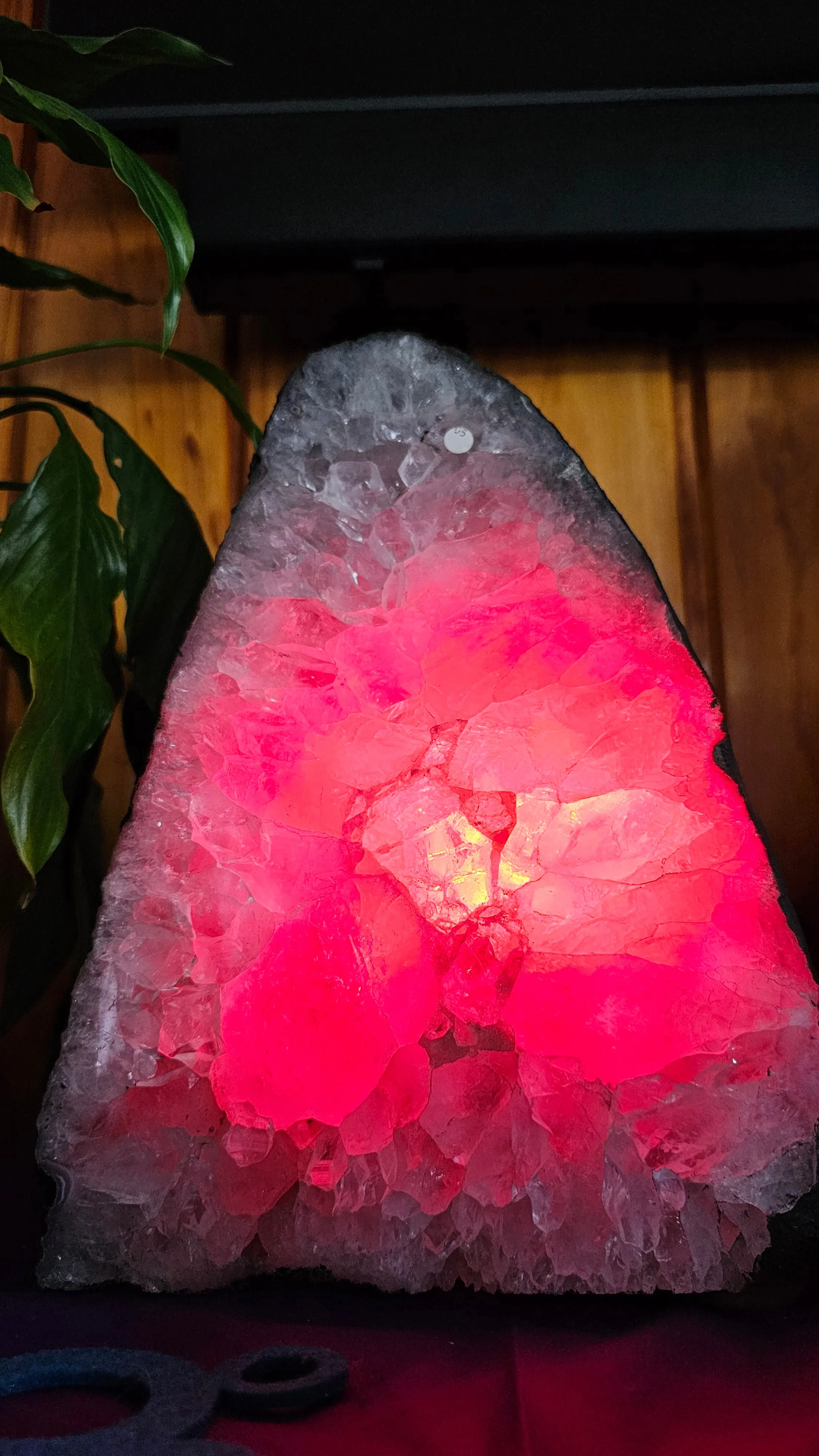 GREEN AMETHYST CRYSTAL LAMP