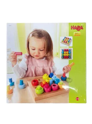HABA Rainbow Wheels Pegging Game