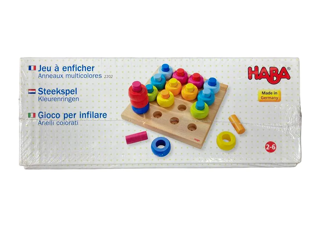 HABA Rainbow Wheels Pegging Game