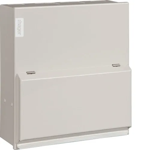 Hager VML106RK 6 Way 100A Metal CU Round KO
