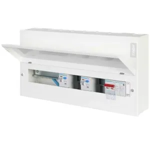 Hager VML914CUSPDRK 14 Way HI 100A Sw 2*100A 30mA RCCB SPD RKO