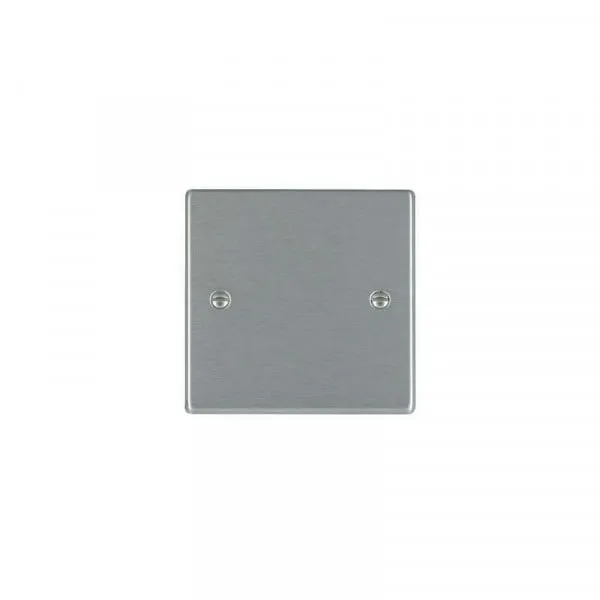 Hamilton 74BPS Satin Steel Single Blank Plate