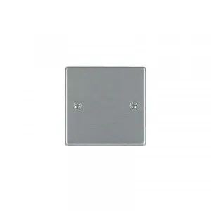 Hamilton 74BPS Satin Steel Single Blank Plate