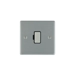 Hamilton 74FOSS Fused Connection Unit, Satin Steel & Black