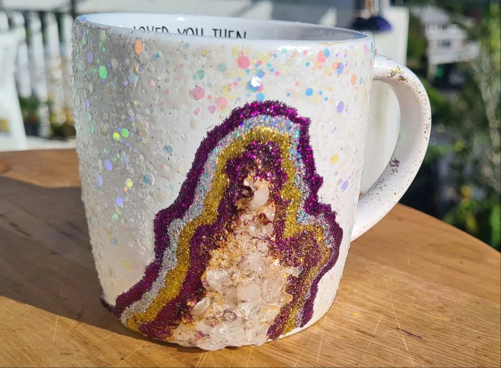 HANDMADE GEODE MUG & CRYSTAL GARDEN