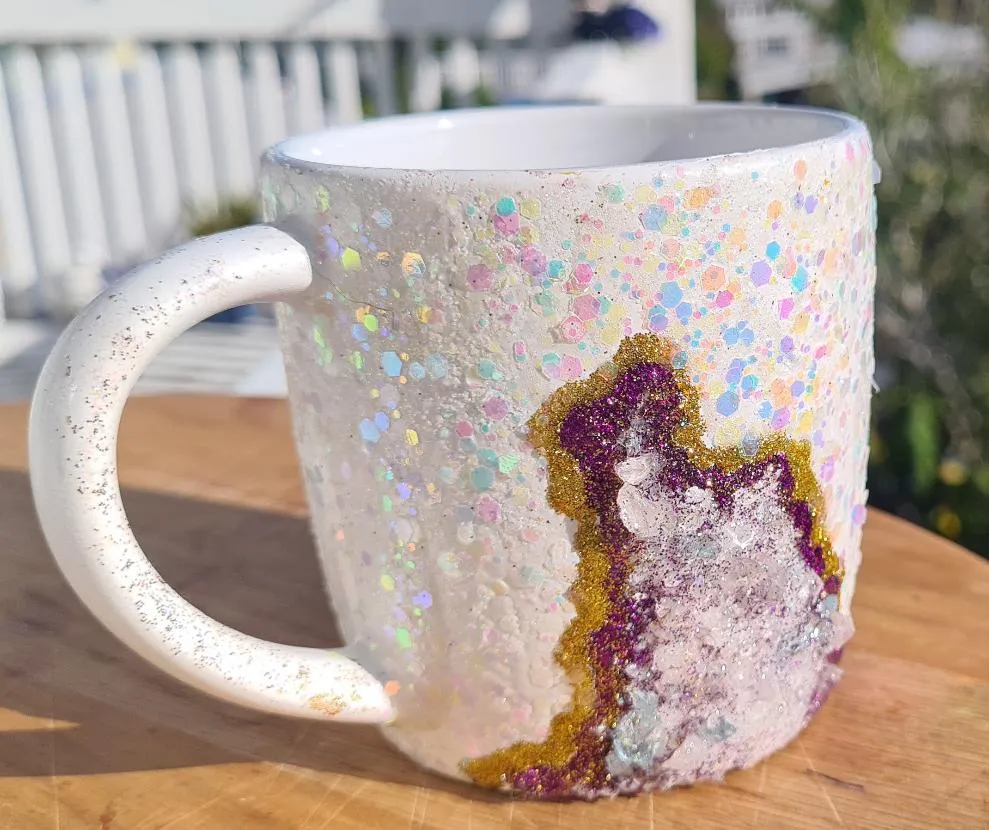 HANDMADE GEODE MUG & CRYSTAL GARDEN