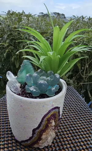 HANDMADE GEODE MUG & CRYSTAL GARDEN