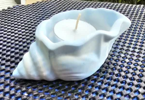 HANDMADE SHELL CANDLE HOLDER