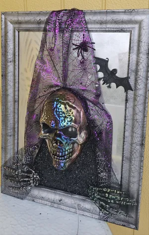 HANDMADE SKULL MIRROR