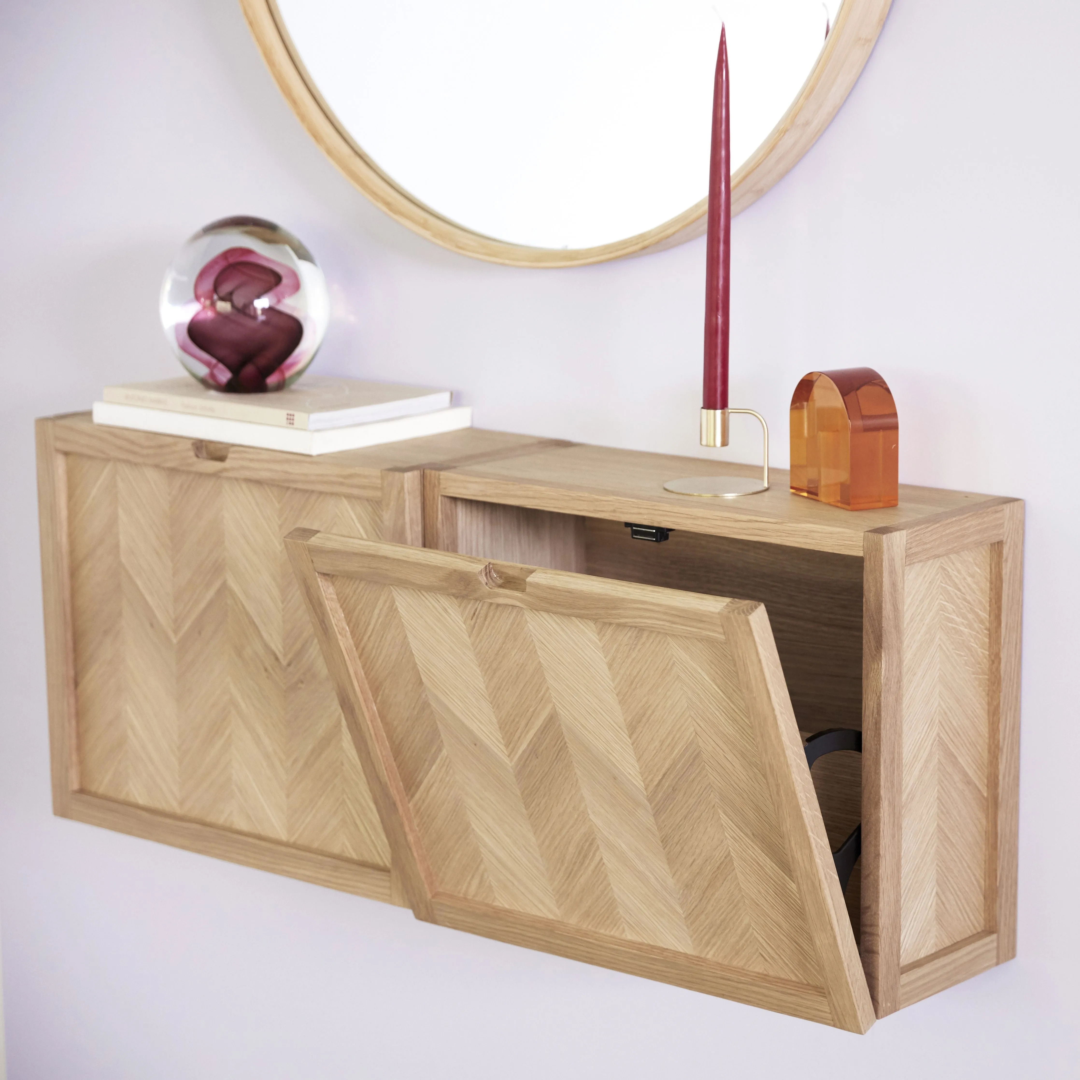 Hübsch Herringbone Shoe Cabinet