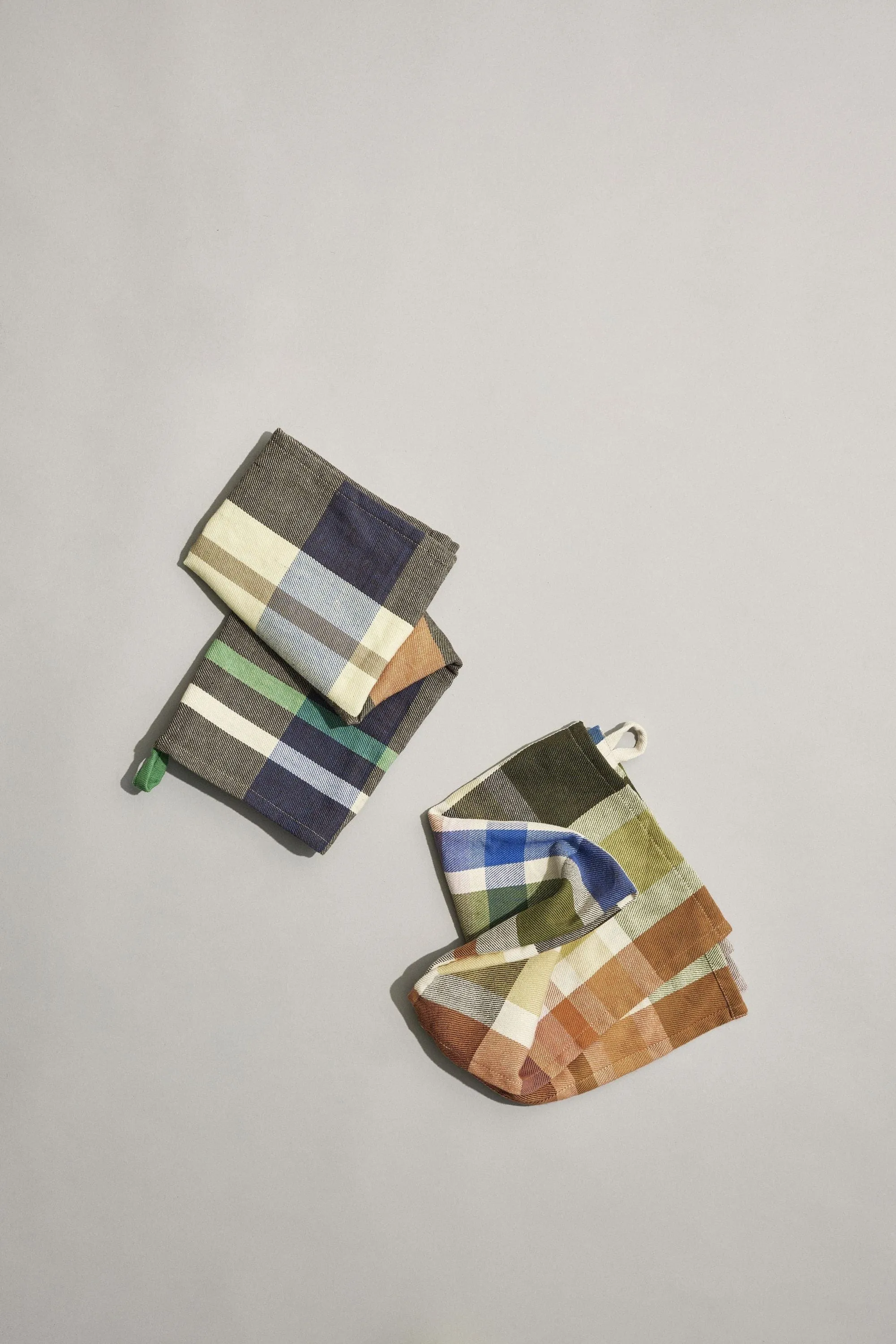 Hübsch Playful Tea Towels 2 Pcs Multicolor