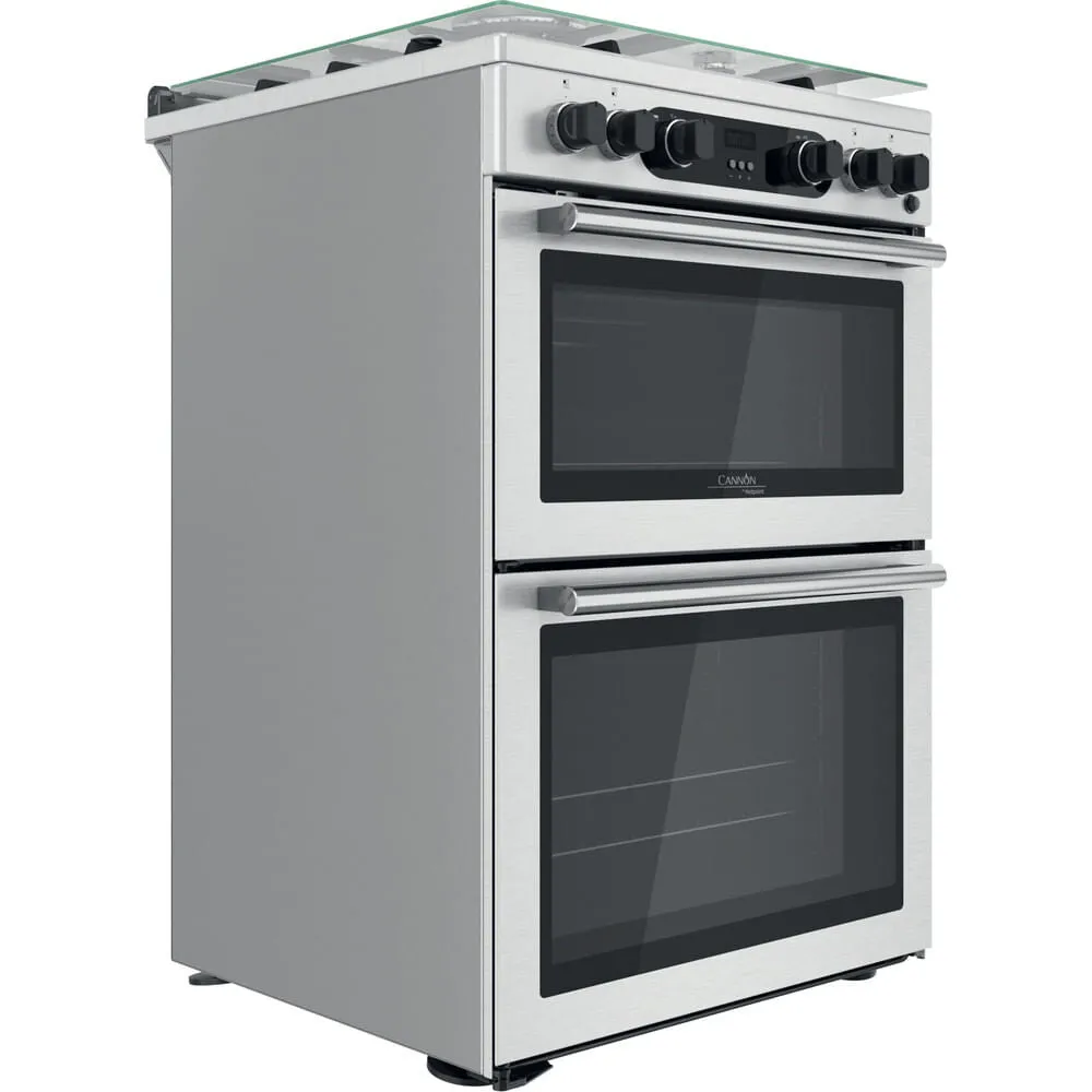 Hotpoint CD67G0CCX/UK Freestanding Gas Cooker - Silver