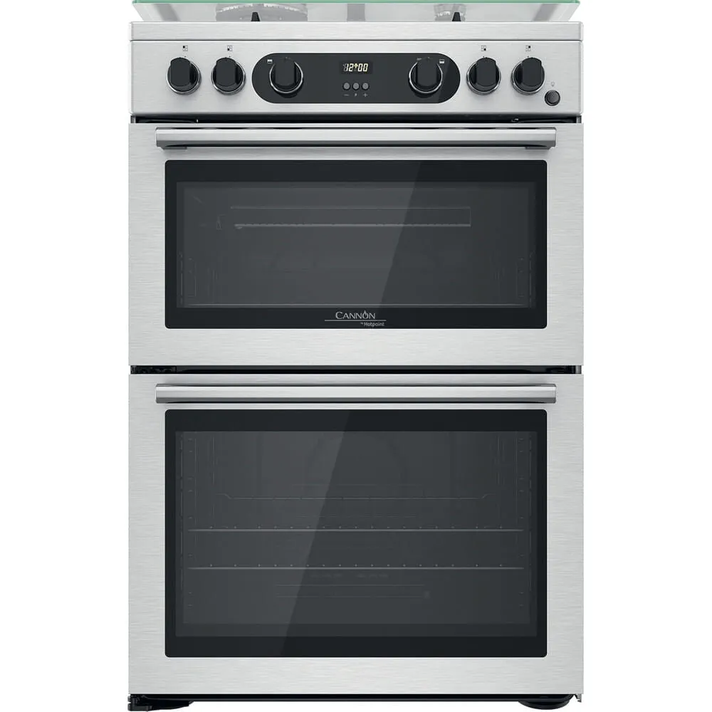 Hotpoint CD67G0CCX/UK Freestanding Gas Cooker - Silver