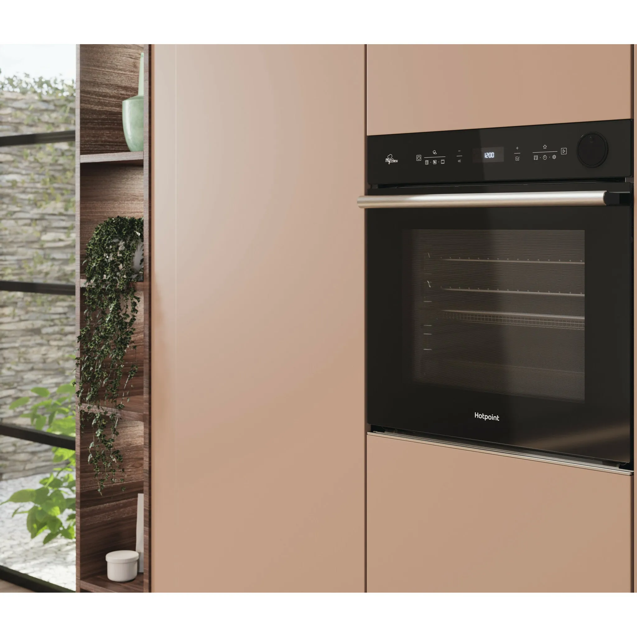 Hotpoint Class 4 SI4S 854 C BL Built-In Electric Oven - Air Fry, Active Steam, Black