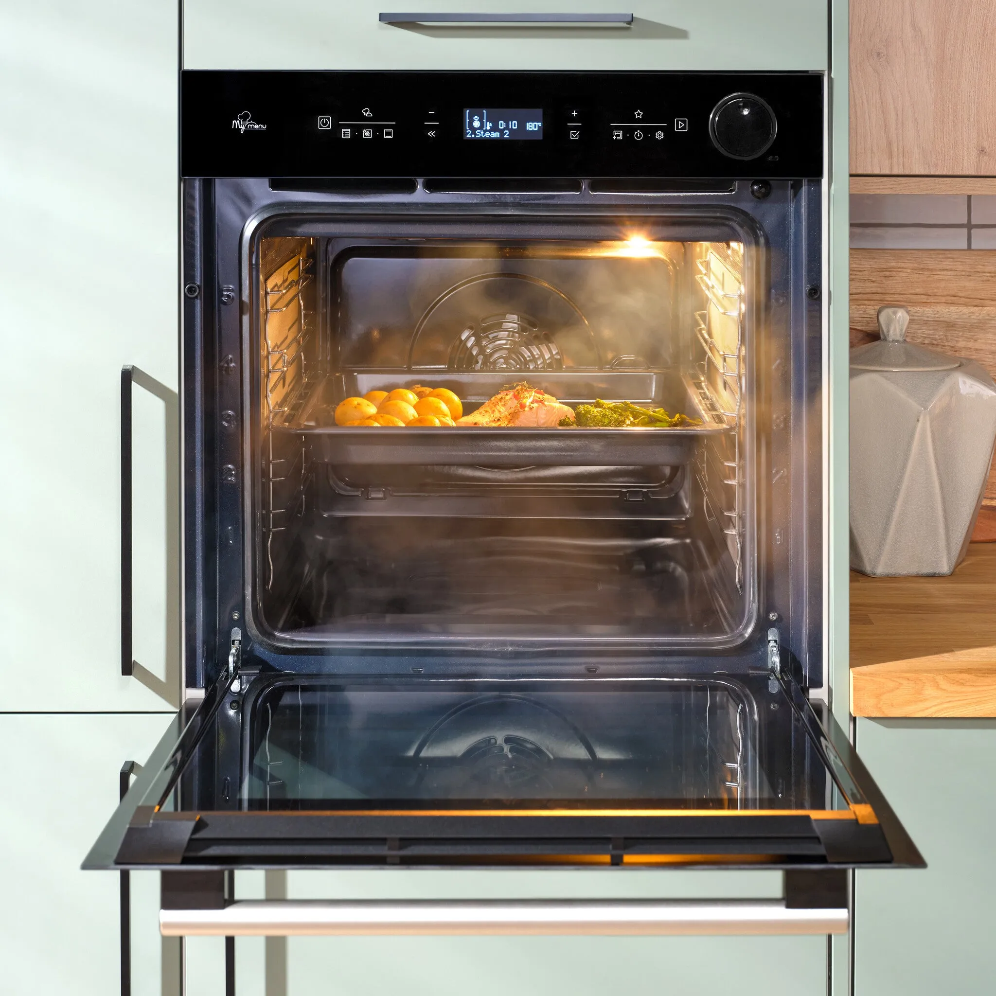 Hotpoint Class 4 SI4S 854 C BL Built-In Electric Oven - Air Fry, Active Steam, Black