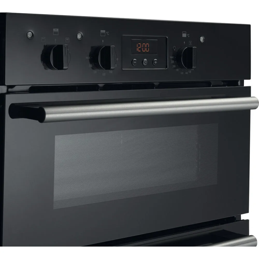 Hotpoint DD2 540 BL Built-In 116L Electric Double Oven - Black, A Rated