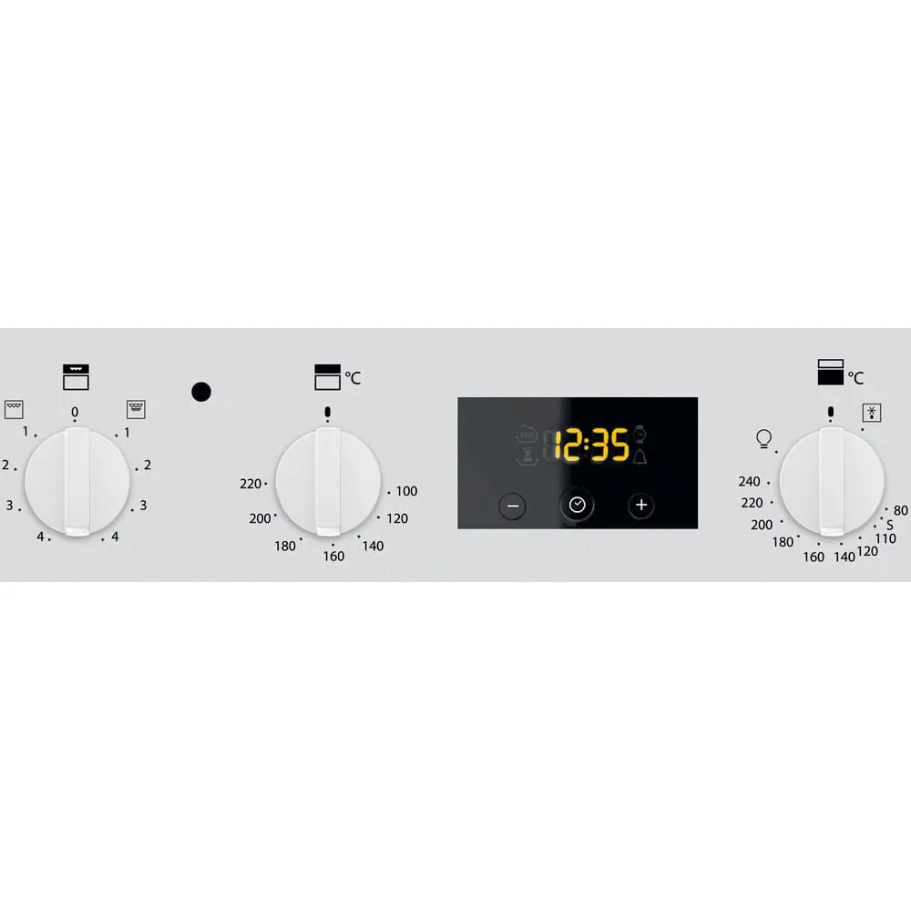 Hotpoint DD2 540 WH Built-In 116L Electric Double Oven - White