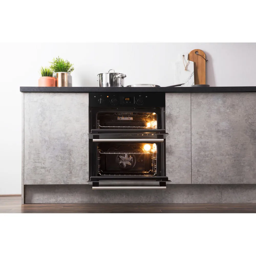 Hotpoint DU2 540 BL Built-In 96L Electric Double Oven - Black