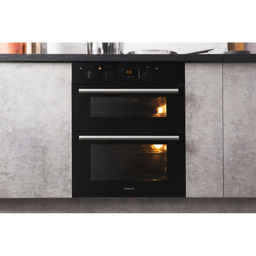 Hotpoint DU2 540 BL Built-In 96L Electric Double Oven - Black