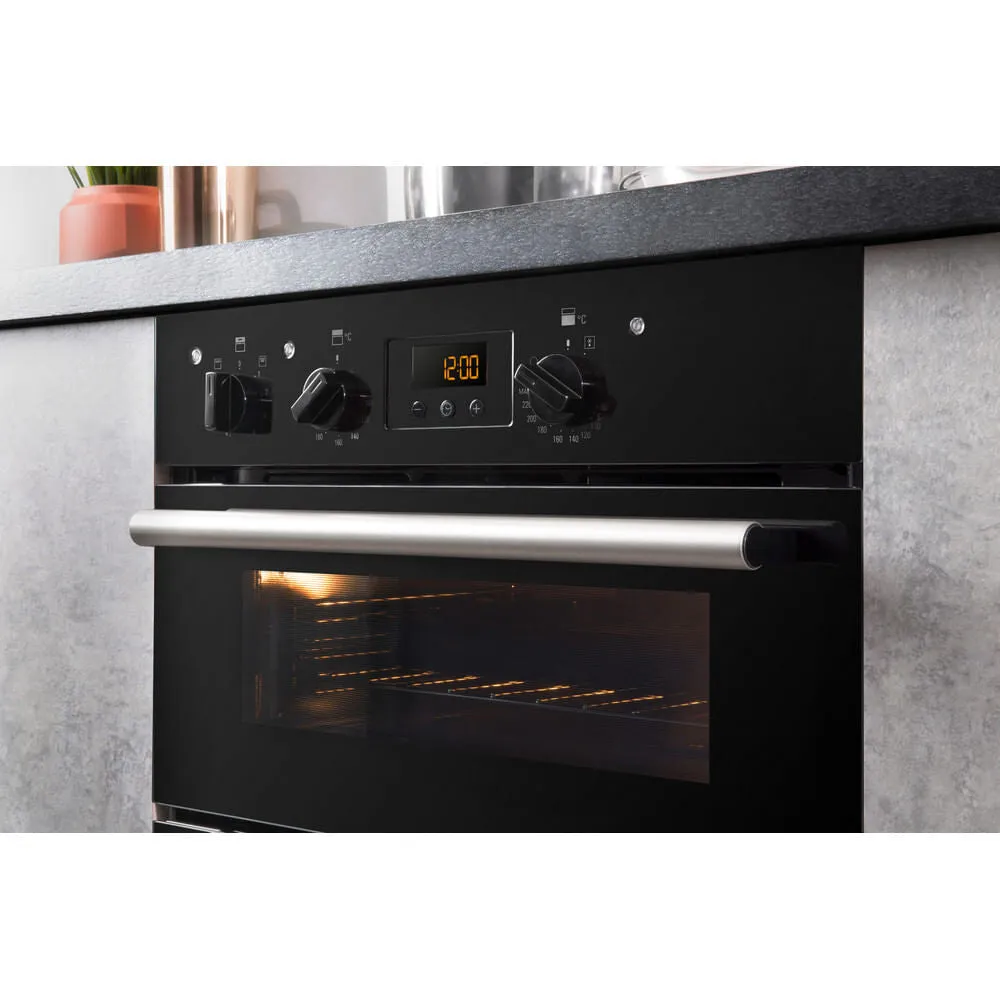 Hotpoint DU2 540 BL Built-In 96L Electric Double Oven - Black