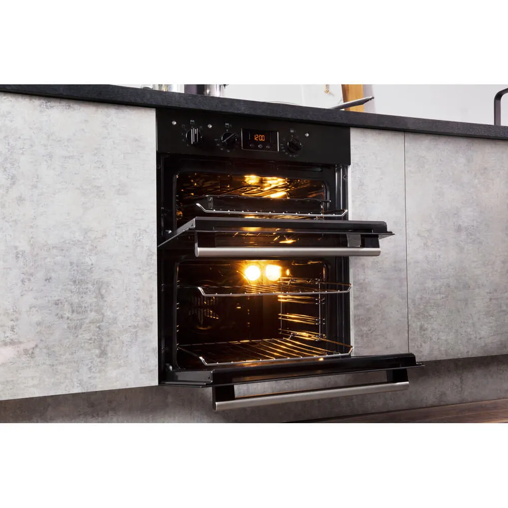 Hotpoint DU2 540 BL Built-In 96L Electric Double Oven - Black