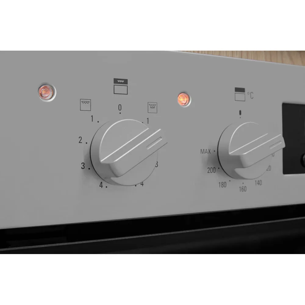 Hotpoint DU2 540 IX Built-In 96L Electric Double Oven - Black, Stainless Steel
