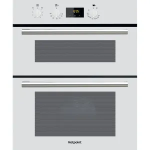 Hotpoint DU2 540 WH Built-In 96L Electric Double Oven - Black, White