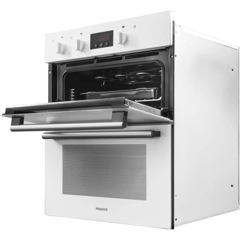 Hotpoint DU2 540 WH Built-In 96L Electric Double Oven - Black, White