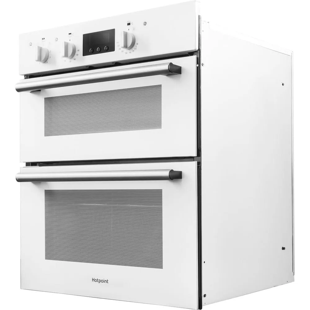 Hotpoint DU2 540 WH Built-In 96L Electric Double Oven - Black, White