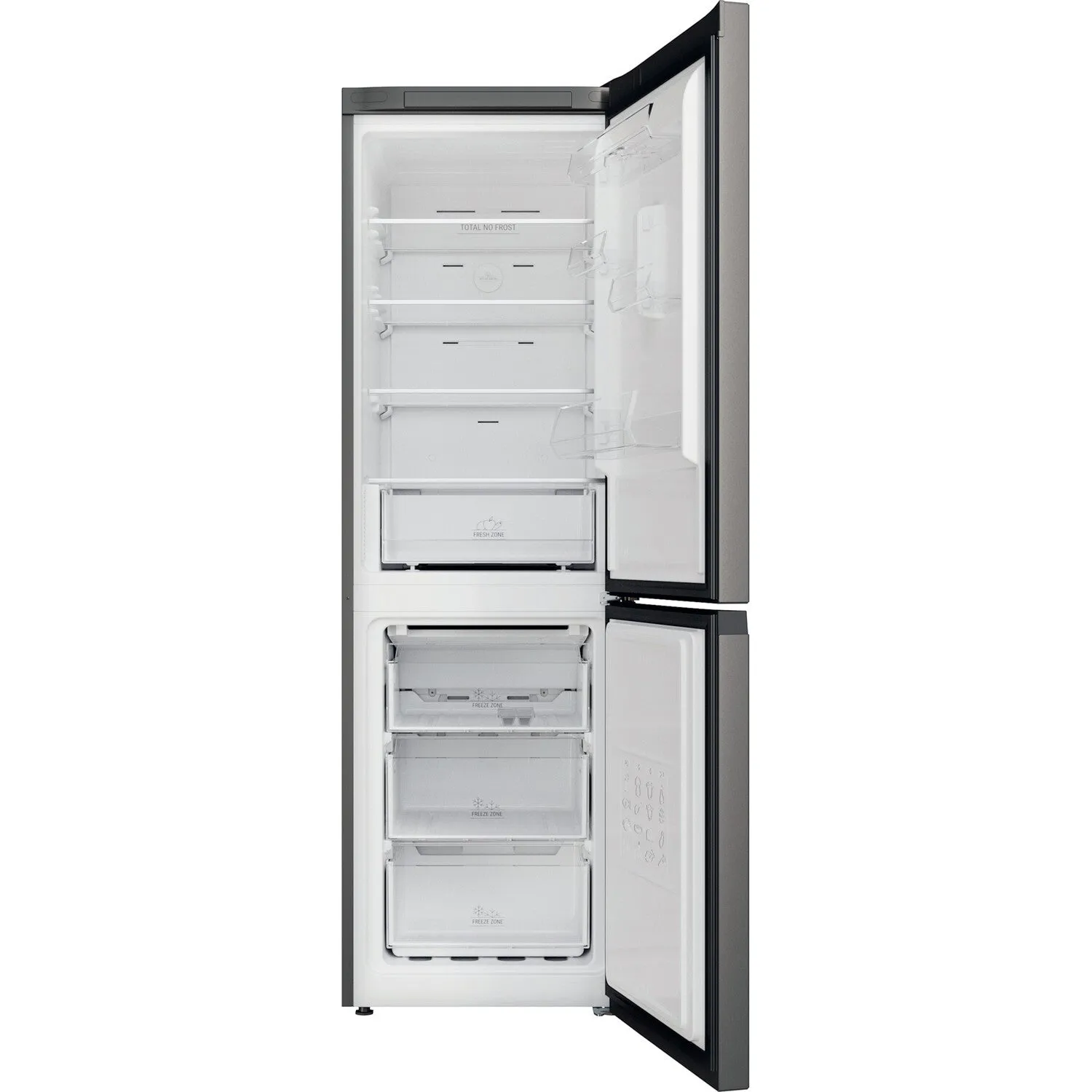 Hotpoint H5X 82O SK Freestanding 335L Fridge Freezer - Black, E Rated