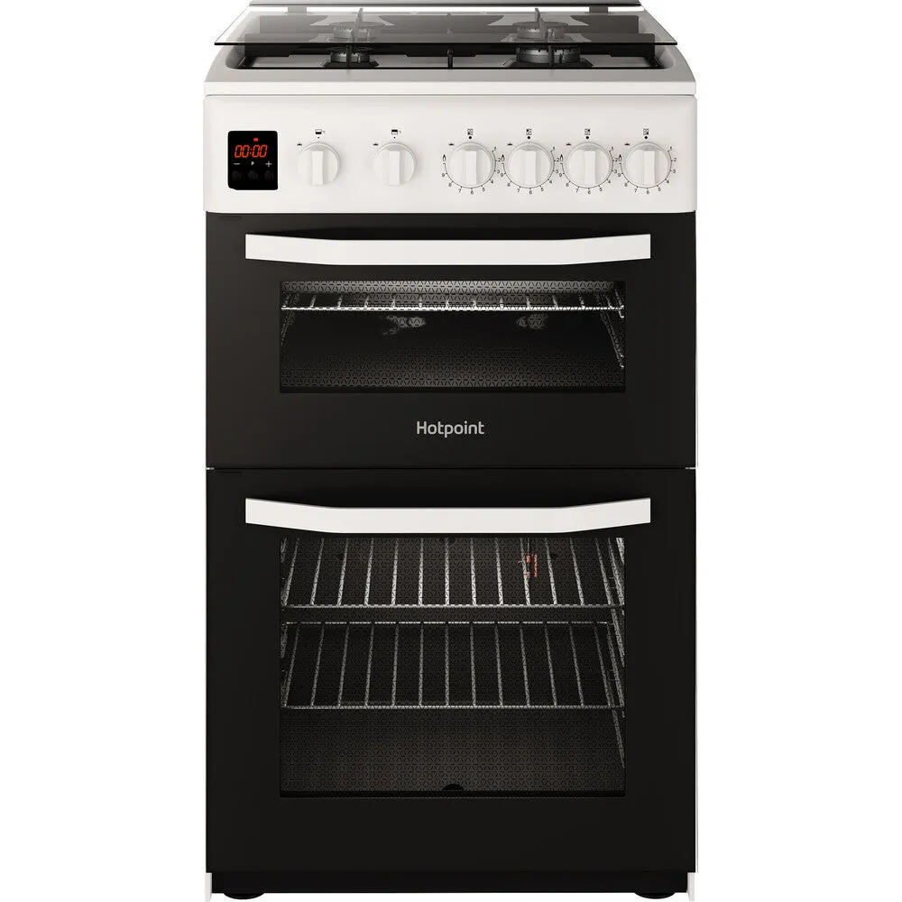 Hotpoint HD5G00CCW/UK Freestanding Gas Cooker - White, A  Rated