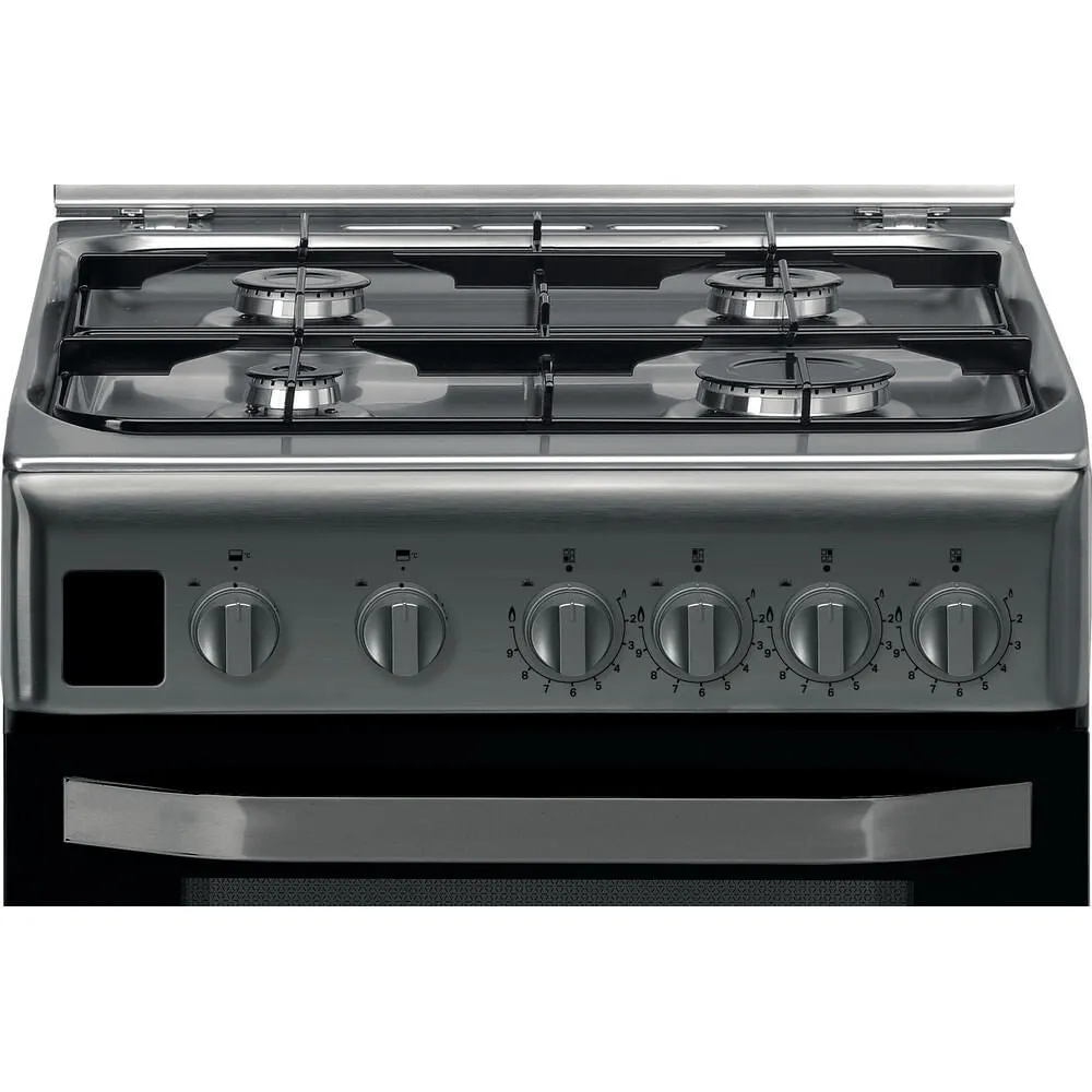 Hotpoint HD5G00CCX Freestanding Gas Cooker - Black, Stainless Steel