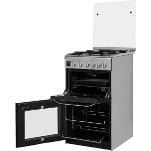 Hotpoint HD5G00CCX Freestanding Gas Cooker - Black, Stainless Steel