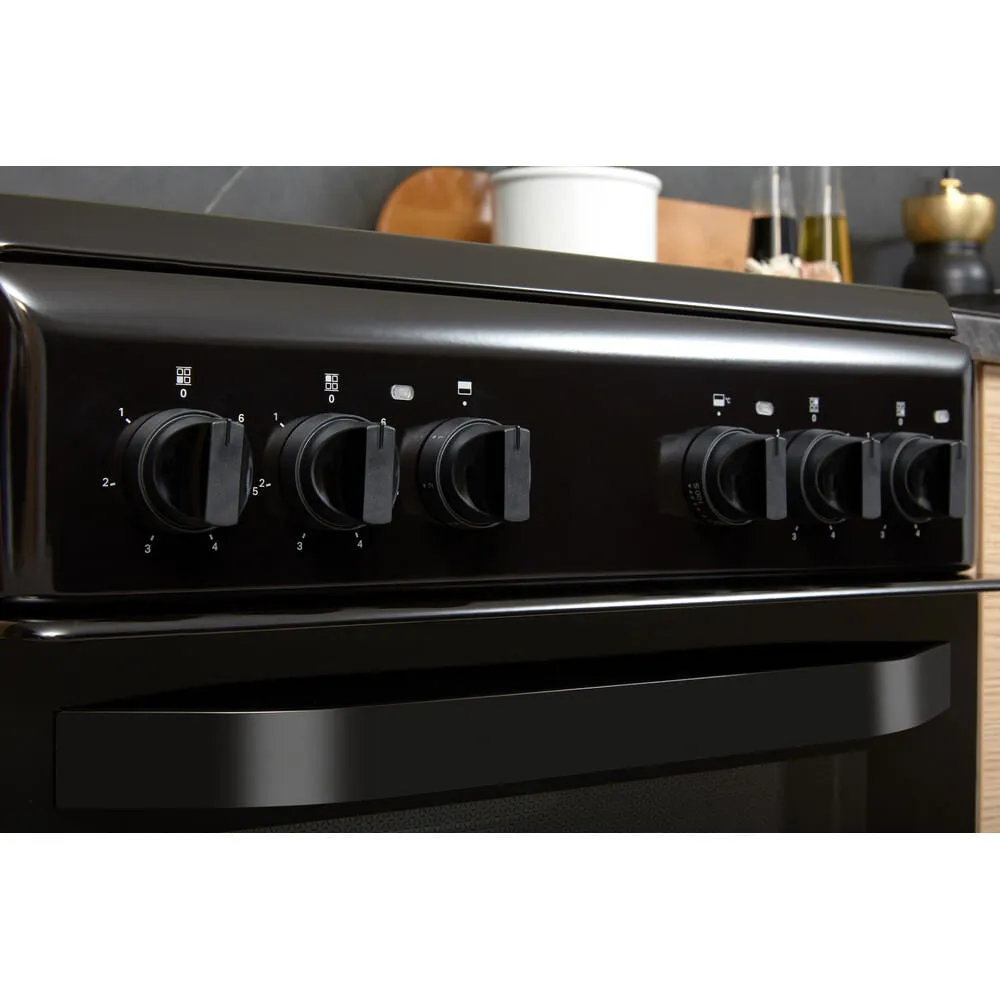 Hotpoint HD5V92KCB Freestanding Electric Ceramic Cooker - Black