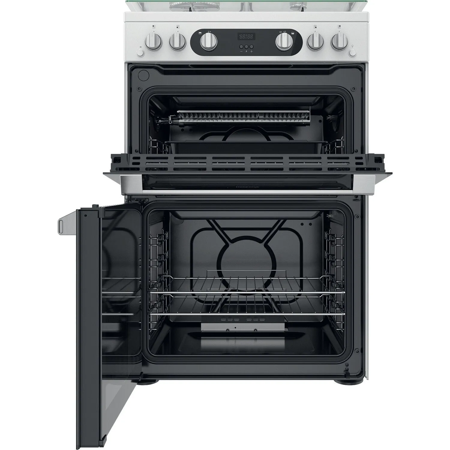 Hotpoint HD67G02CCW/UK Freestanding Gas Cooker - White