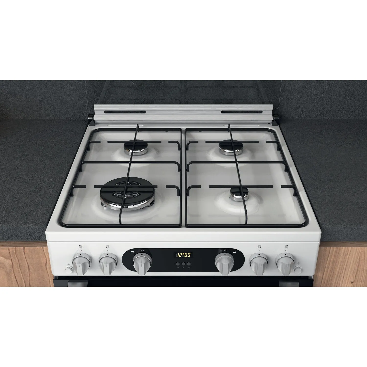 Hotpoint HD67G02CCW/UK Freestanding Gas Cooker - White