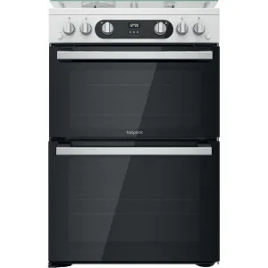 Hotpoint HD67G02CCW/UK Freestanding Gas Cooker - White