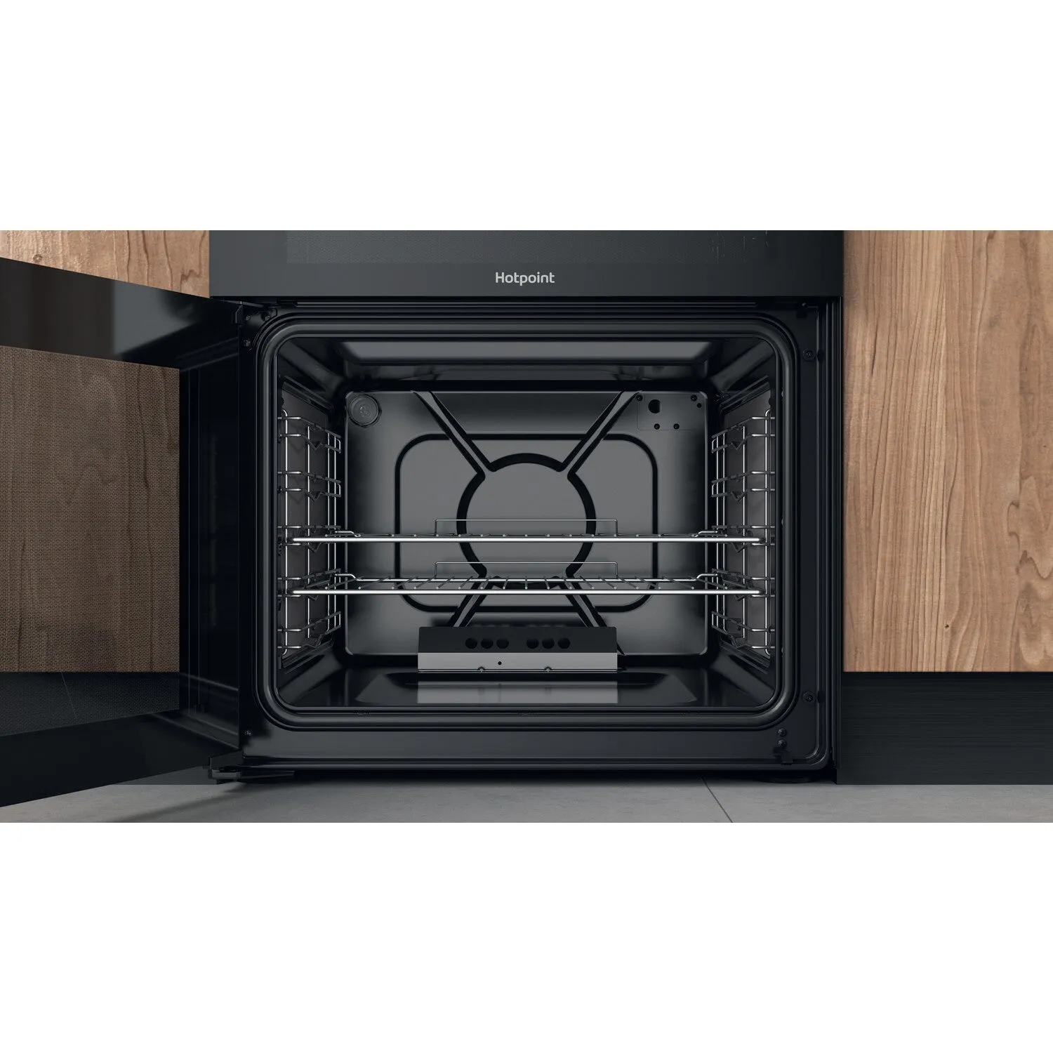 Hotpoint HDM67G0C2CB/UK Freestanding Gas Cooker - Black