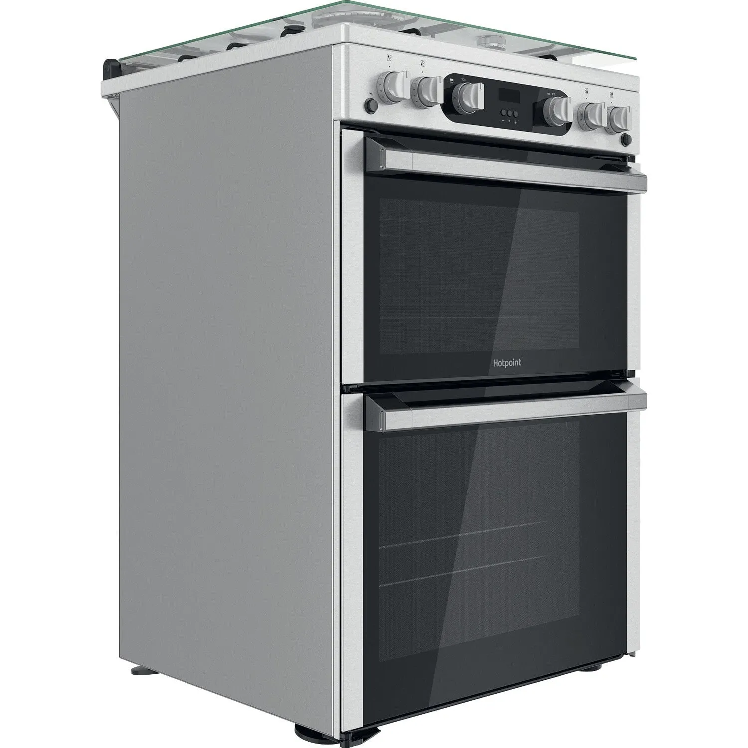 Hotpoint HDM67G0C2CX/UK Freestanding Gas Cooker - Silver