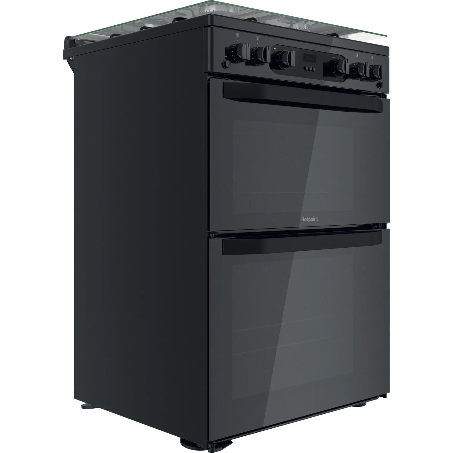 Hotpoint HDM67G0CCB/UK Freestanding Gas Cooker - Black