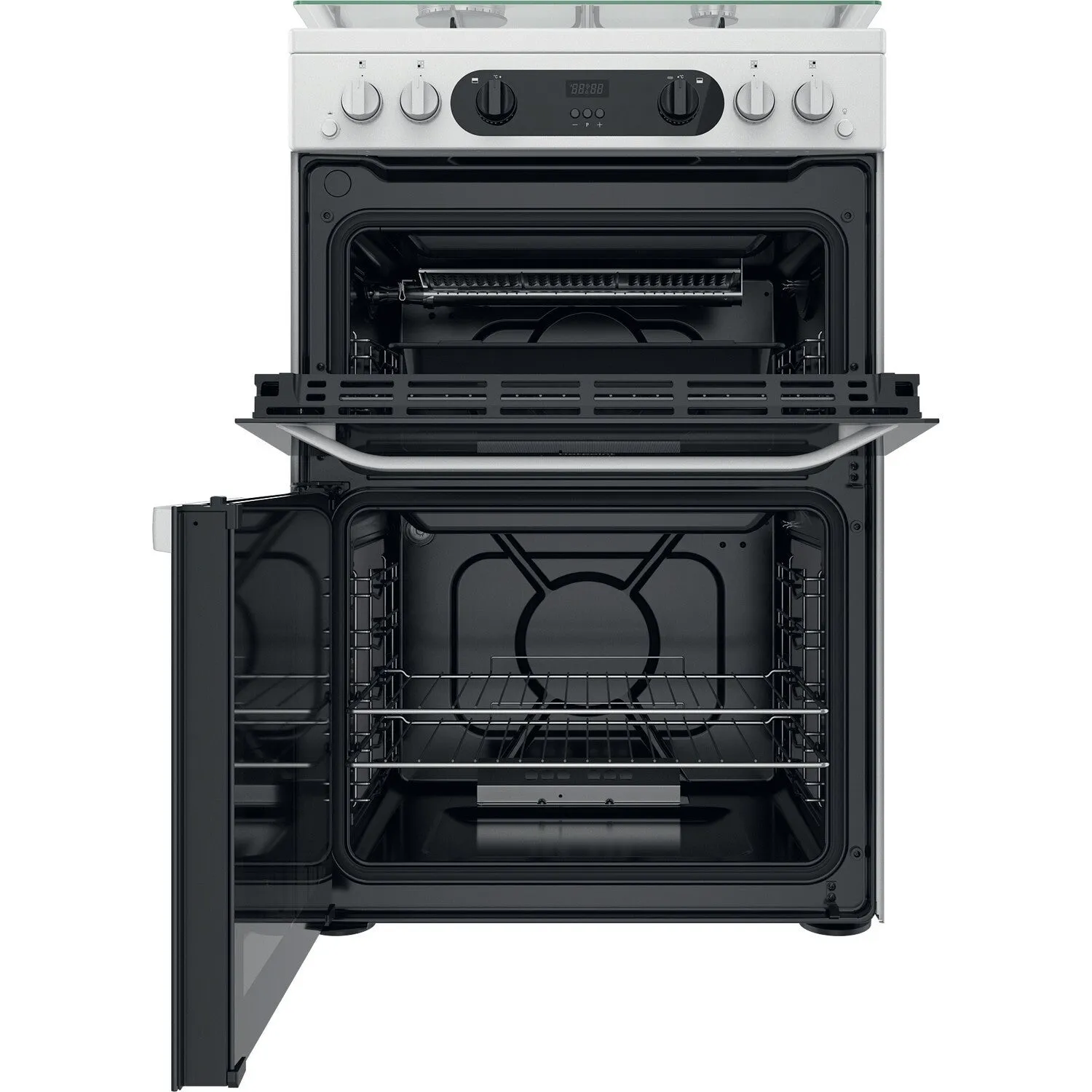 Hotpoint HDM67G0CCW/UK Freestanding Gas Cooker - White