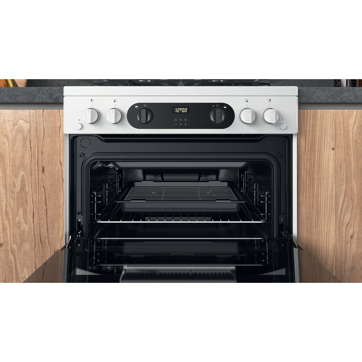 Hotpoint HDM67G0CCW/UK Freestanding Gas Cooker - White
