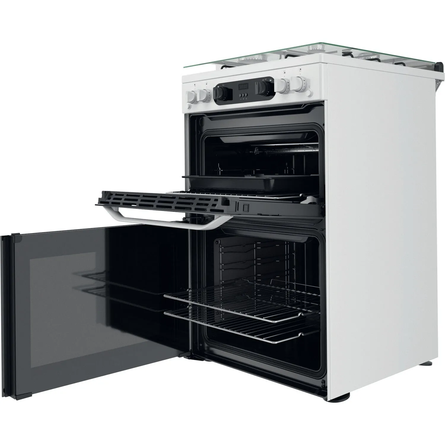 Hotpoint HDM67G0CCW/UK Freestanding Gas Cooker - White