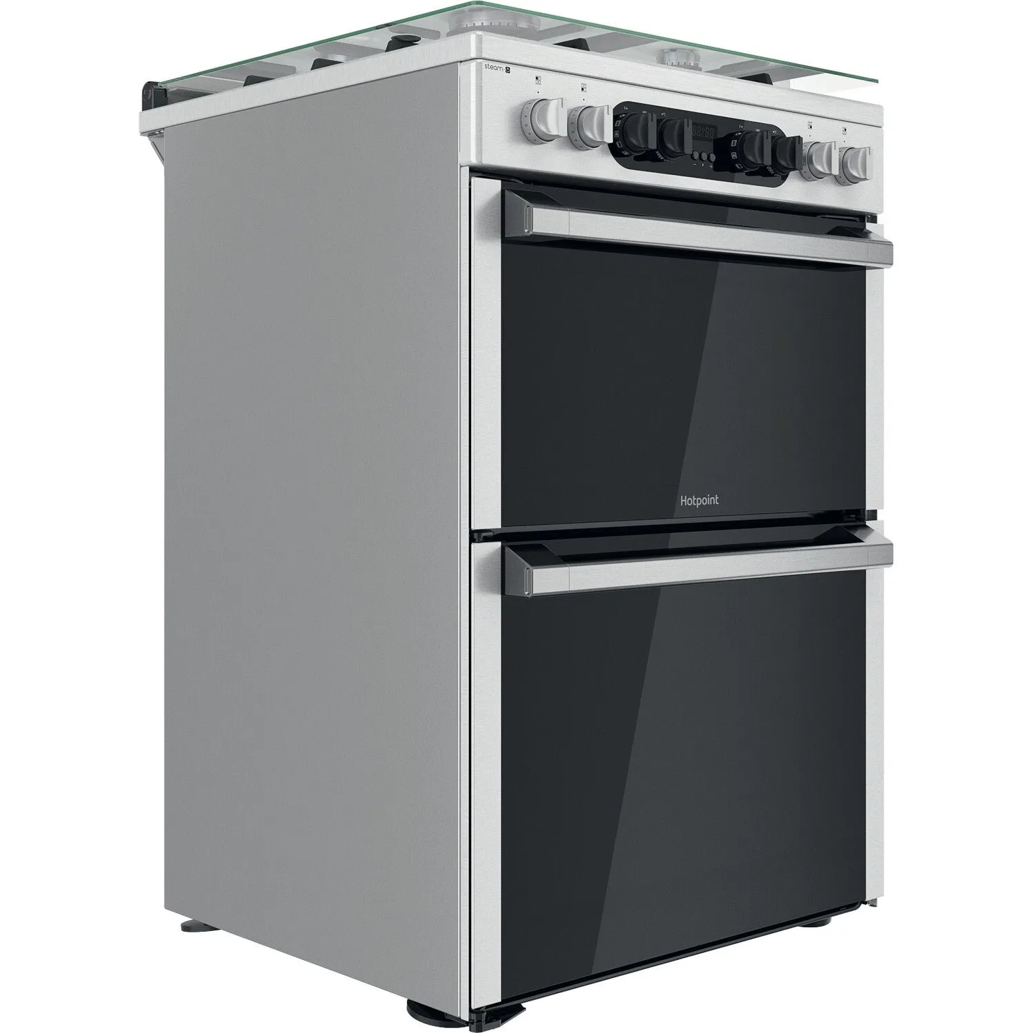 Hotpoint HDM67G8C2CX/UK Freestanding Cooker - Electric, Gas, Silver