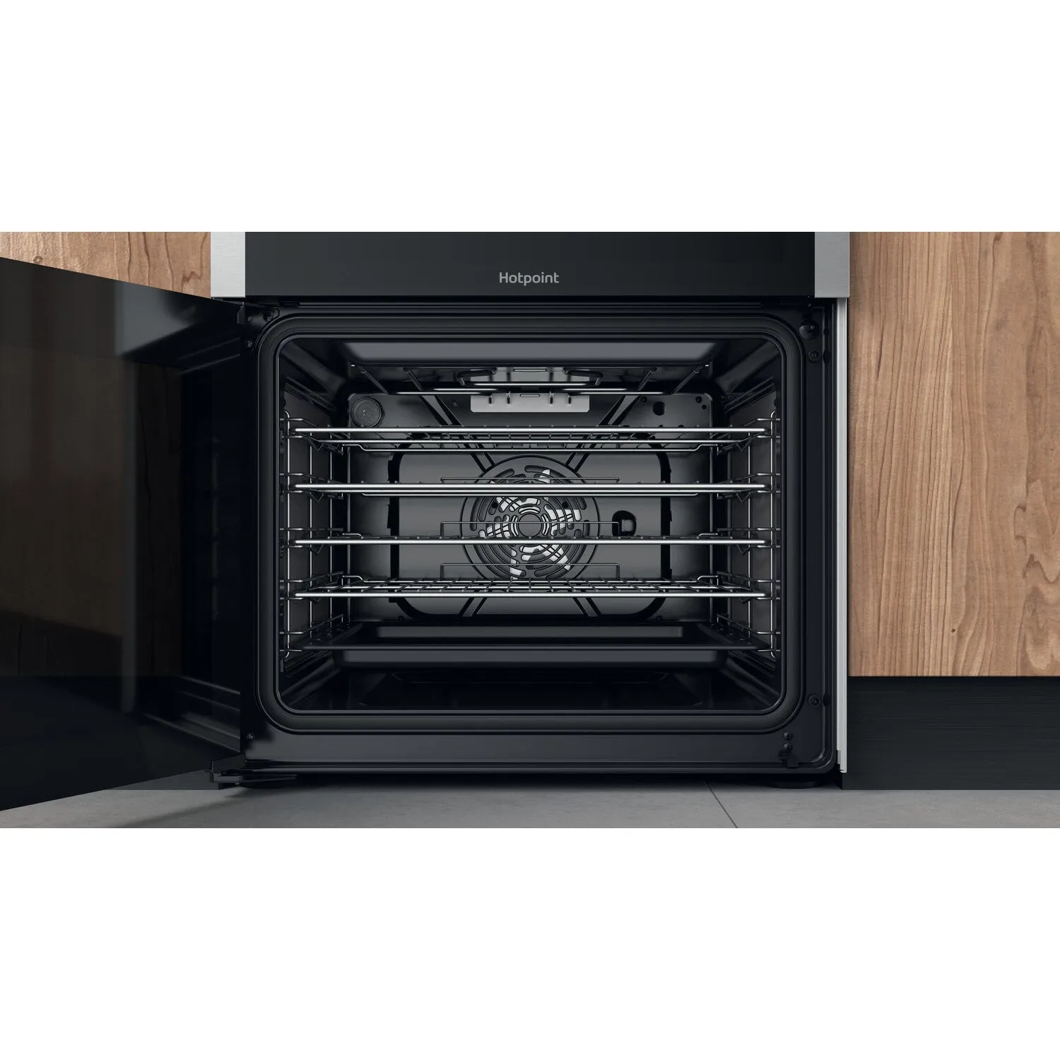 Hotpoint HDM67G8C2CX/UK Freestanding Cooker - Electric, Gas, Silver