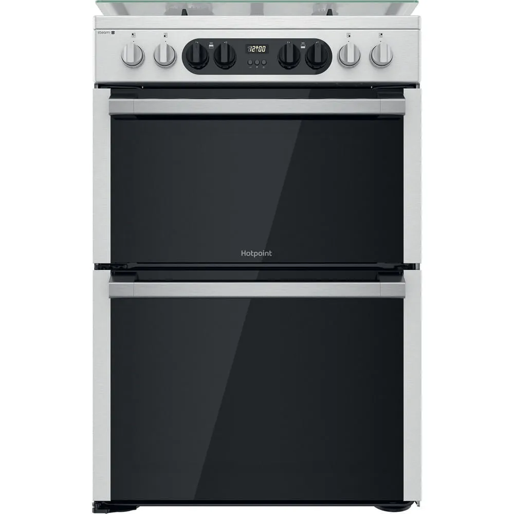 Hotpoint HDM67G8C2CX/UK Freestanding Cooker - Electric, Gas, Silver