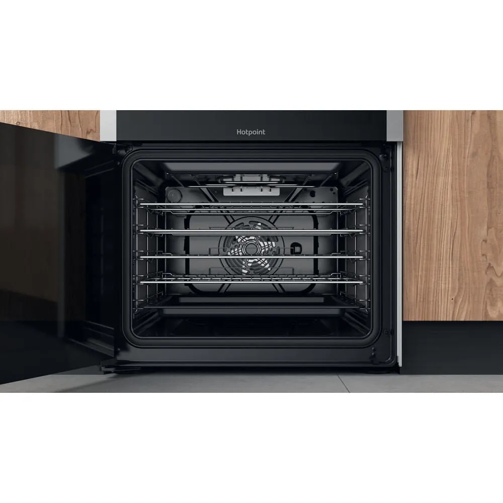 Hotpoint HDM67G8C2CX/UK Freestanding Cooker - Electric, Gas, Silver
